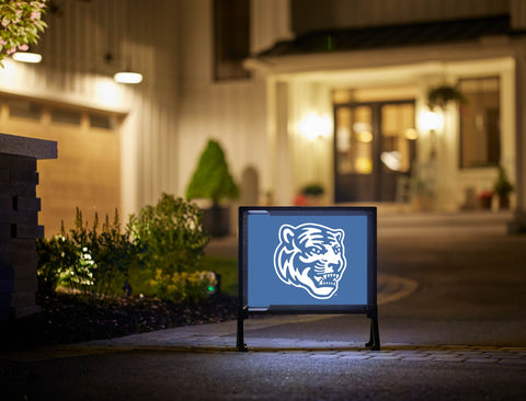 Memphis Tiger Head Blue Yardsy Sign