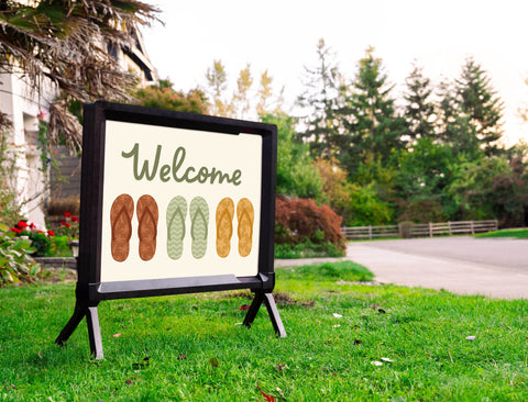 Welcome Sandals Yardsy Sign