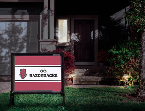 Arkansas Go Razorbacks Cardinal Yardsy Sign