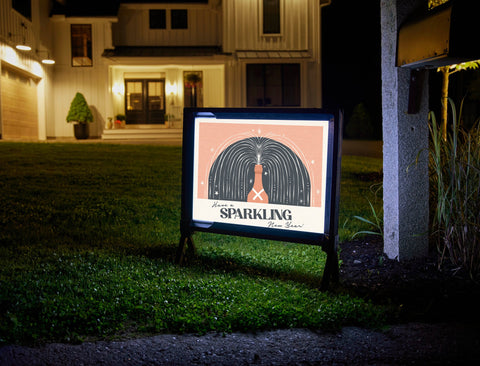 Have a Sparkling New Year Yardsy Sign
