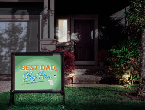 Best Dad By Par Yardsy Sign