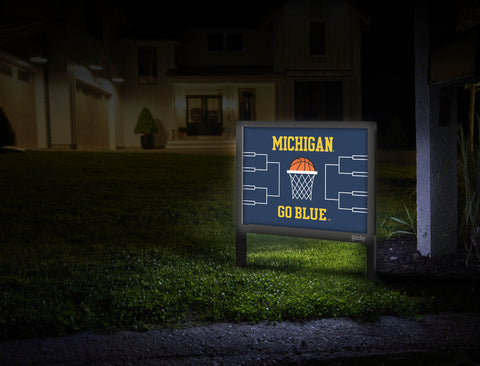 Michigan Basketball Yardsy Sign