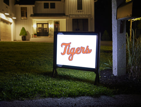 Clemson Tigers Script White Yardsy Sign