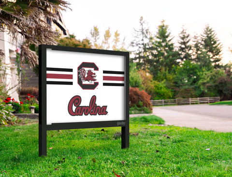 South Carolina C Stripes White Yardsy Sign