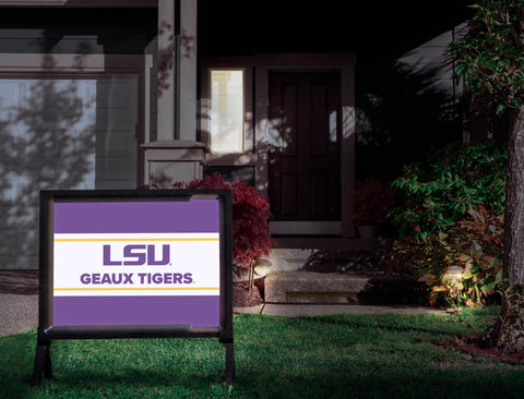 LSU Geaux Tigers Purple Yardsy Sign