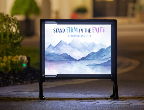 Stand Firm in the Faith Yardsy Sign