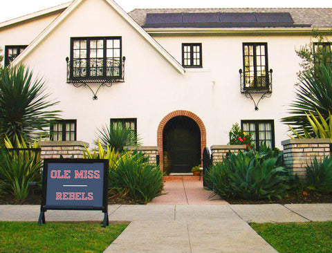 Mississippi Ole Miss Rebels Navy Blue Yardsy Sign