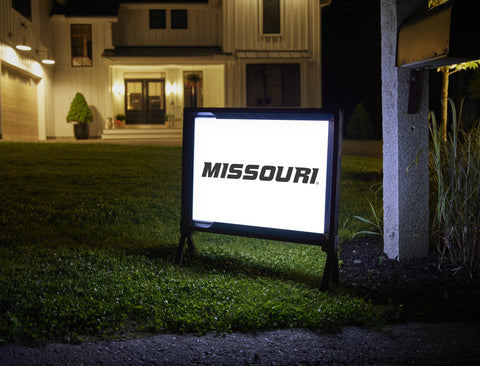 Missouri Wordmark White Yardsy Sign