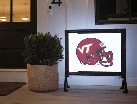 Virginia Tech Helmet Mark White Yardsy Sign