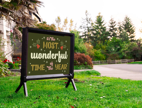 The Most Wonderful Time Yardsy Sign
