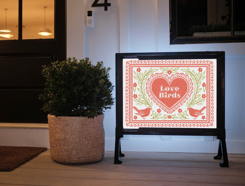 Love Birds Yardsy Sign