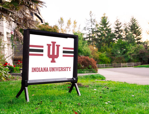 Indiana University Stripes White Yardsy Sign