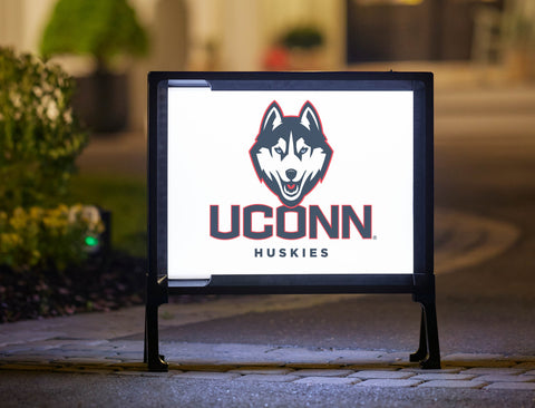 Huskies UConn Color Block Yardsy Sign