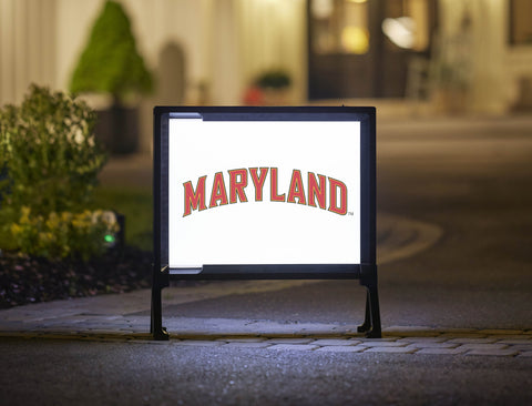 Maryland Wordmark White Yardsy Sign
