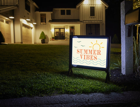 Summer Vibes Yardsy Sign
