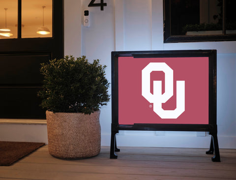 Oklahoma Athletics Mark Crimson Yardsy Sign