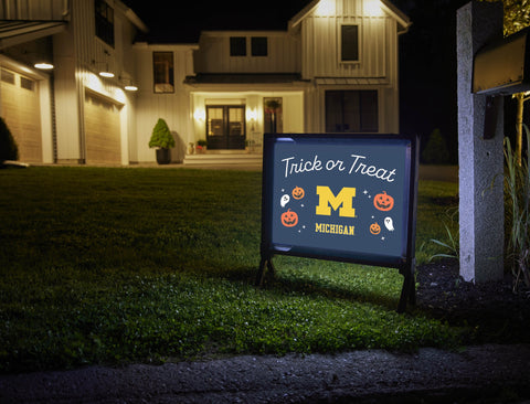 Michigan Halloween Trick Or Treat Yardsy Sign