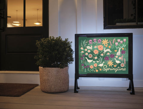 Springtime Garden Yardsy Sign