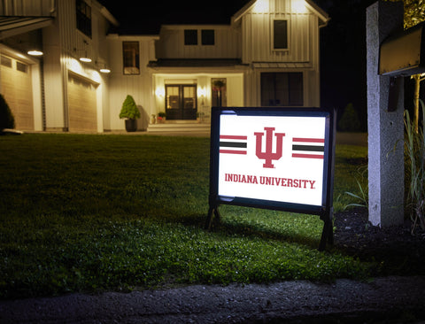 Indiana University Stripes White Yardsy Sign
