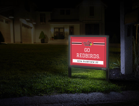 Illinois State Go Redbirds Custom Yardsy Sign