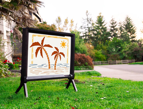 Palm Trees Yardsy Sign