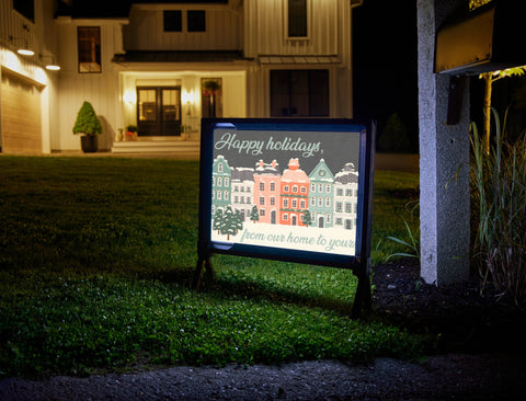Happy Holidays, From Our Home To Yours Yardsy Sign