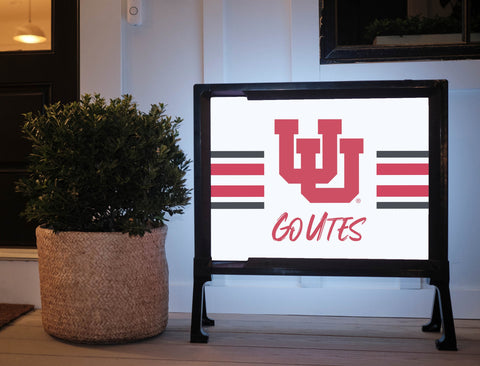 University of Utah Go UTES Yardsy Sign
