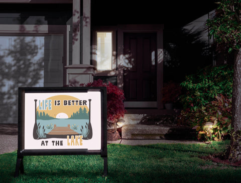 Life Is Better At The Lake Yardsy Sign