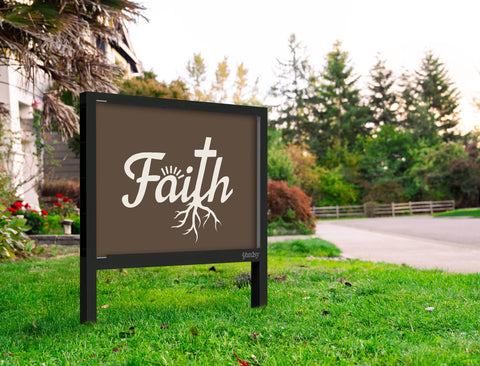 Faith Roots Yardsy Sign
