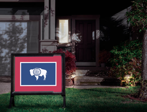 Wyoming State Flag Yardsy Sign