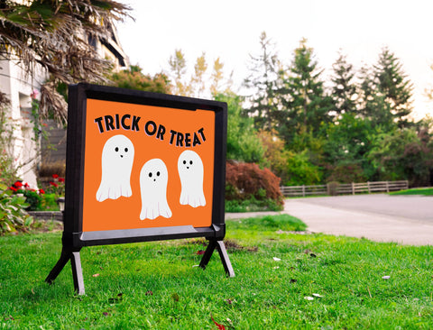Trick Or Treat Ghosts Yardsy Sign