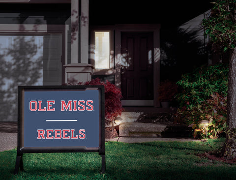 Mississippi Ole Miss Rebels Navy Blue Yardsy Sign