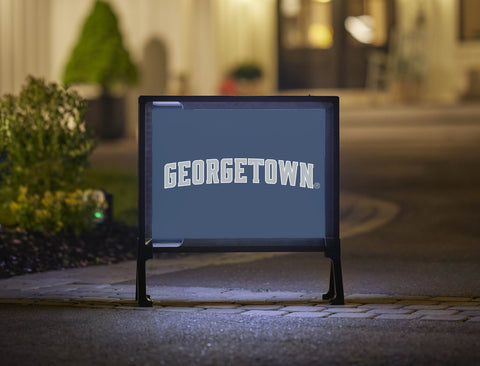 Georgetown Wordmark Blue Yardsy Sign