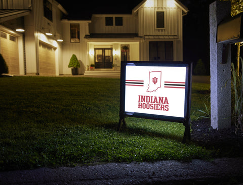 Indiana University Hoosiers White Yardsy Sign