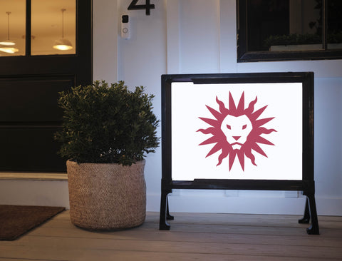 LMU Spirit Mark White Yardsy Sign