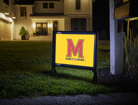 Maryland M Mark Yellow Yardsy Sign