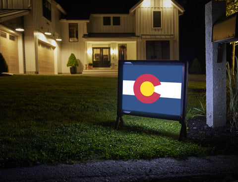 Colorado State Flag Yardsy Sign