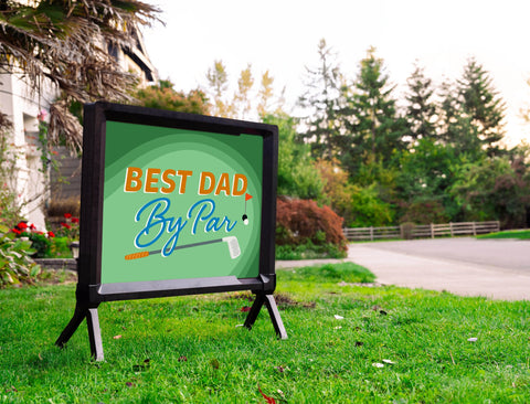 Best Dad By Par Yardsy Sign