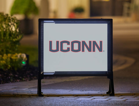 UConn Color Block Yardsy Sign