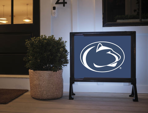 Penn State Lion Mark Navy Yardsy Sign