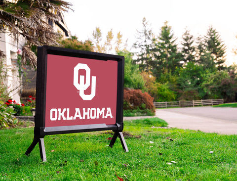 Oklahoma OU Crimson Yardsy Sign