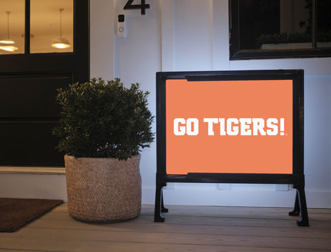 Clemson Go Tigers Orange Yardsy Sign