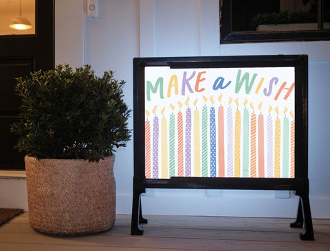 Wishing Birthday Yardsy Sign