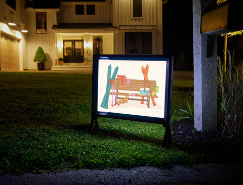 Ski Season Yardsy Sign