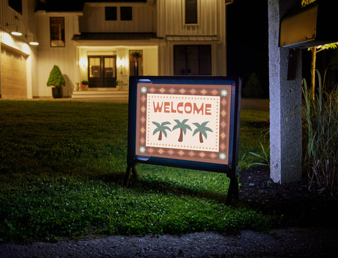 Boho Welcome Yardsy Sign