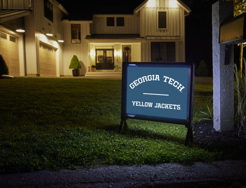 Georgia Tech Yellow Jackets Navy Blue Yardsy Sign