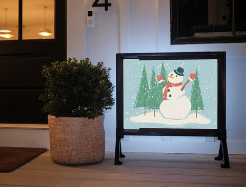 Winter Snowman Yardsy Sign