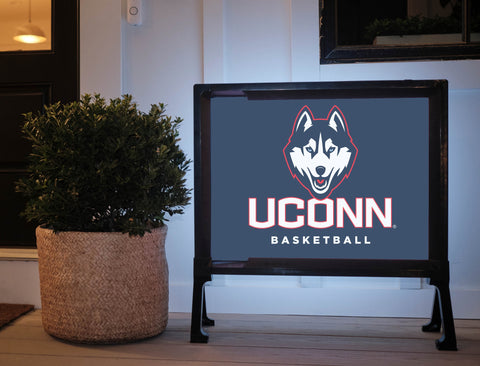 UConn Huskies Basketball Yardsy Sign