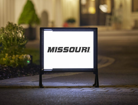 Missouri Wordmark White Yardsy Sign