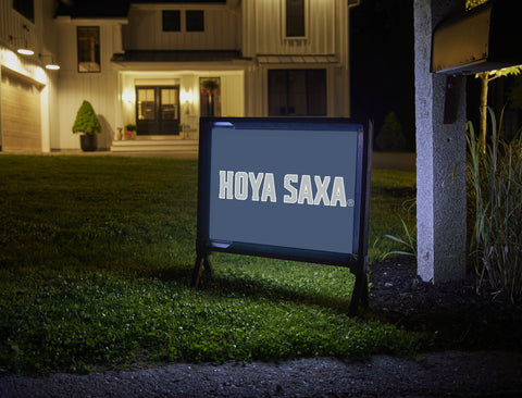 Georgetown University Hoya Saxa Blue Yardsy Sign